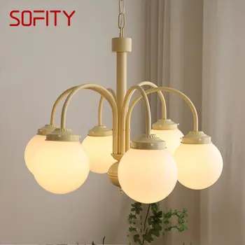 Люстры SOFITY Nordic, светодиодные простые подвесные светильники в стиле ретро, креативный стеклянный подвесной светильник для дома, гостиной, столовой, спальни