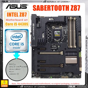 Материнская плата ASUS SABERTOOTH Z87 Core I5-4430s, LGA1150 Поддерживает процессоры Intel Core i7 /i5/i3 4-го поколения /Pentium/Celeron