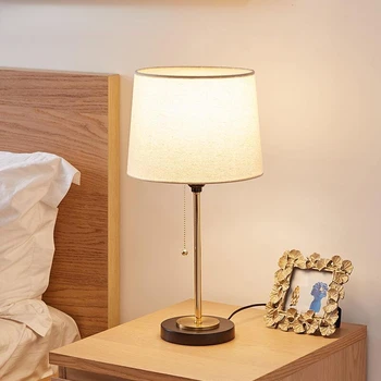 Металлическая настольная лампа для спальни, прикроватный столик для гостиной, Золотое Декоративное светодиодное освещение, простое креативное освещение для кабинета