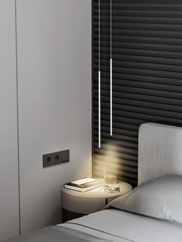 Минималистичный свет прикроватной люстры GYS Роскошная Длинная линия фона для гостиной Настенный светильник Nordic Modern Подвесные светильники Hanging Foco 1