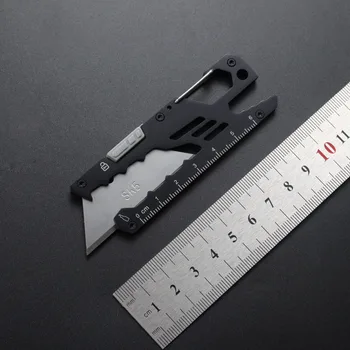Многофункциональный Универсальный Нож SK5 5 в 1 Из Нержавеющей Стали Art EDC Для Резки Бумаги DIY Разделочный Нож с 4 Запасными Лезвиями