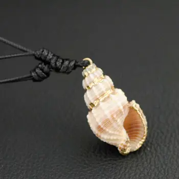 Мода Настоящий океан морская раковина подвески в виде раковины ожерелье серфинг ожерелье XL75