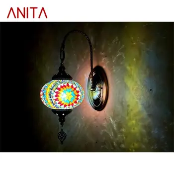 Настенные светильники ANITA в стиле ретро, Ностальгия, Креативные украшения для дома, гостиной, бара, коридора, спальни