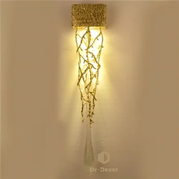 Настенный светильник Креативный современный скандинавский кристалл, прикроватная тумбочка для спальни, столовая, декор интерьера для гостиной, Декоративная лампа, лампа для спальни