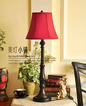 Настольная Лампа Американская Классика Ретро Кантри Художественный Простой Прикроватный Столик для спальни
