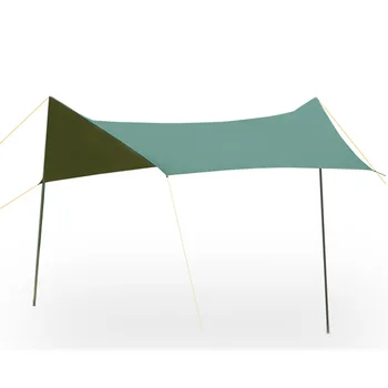 Небесная палатка для кемпинга на открытом воздухе, защита от солнца, кемпинг с серебряным покрытием, Шестиугольный Сверхбольшой солнцезащитный экран для защиты от дождя