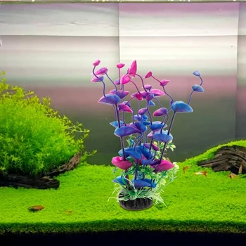 Новое искусственное водное растение Аквариумные растения Террариумные рыбки для аквариумных украшений Декоративное растение для украшения рыбок для аквариума