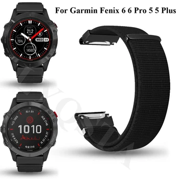 Новый ремешок для часов Garmin Fenix 6 Pro 5 Plus Forerunner 945 935 Мягкий нейлоновый браслет Smart Watchband 22 мм Замена ремешка Correa