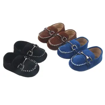 Обувь для маленьких мальчиков от 0 до 18 м, повседневная обувь для новорожденных, лоферы для малышей, детские мокасины на мягкой хлопковой подошве