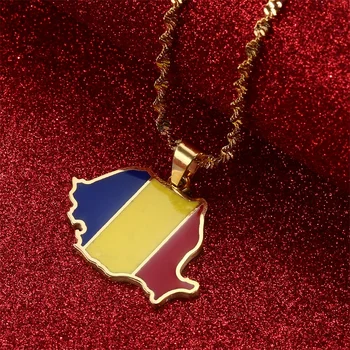 Ожерелья с подвеской в виде флага Румынии, румынские ювелирные изделия