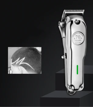 парикмахерская мощный резак для стрижки волос, беспроводная машинка для стрижки волос, триммер для стрижки волос, электрическая перезаряжаемая 100-240 В, 2
