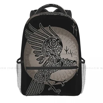 Повседневный рюкзак RAVEN для мужчин и женщин, студенческий рюкзак Viking Lagertha Rollo TV, школьная сумка для ноутбука, мягкий рюкзак