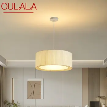 Подвесной светильник OULALA Nordic, Современный Креативный светодиодный светильник, Простая белая Люстра, Декор для дома, столовой, спальни
