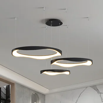 Подвесные светильники LED Современная гостиная Столовая Освещение Кухни Люстра для декора в помещении Подвесной светильник для спальни