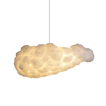 Подвесные светильники Nordic Rgb Colorful Silk Cotton Cloud для столовой, детской спальни, подвесного светильника в стиле ар-деко, подвесного светильника для бара 1
