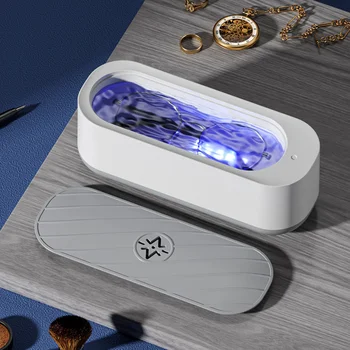 Портативное средство для чистки очков ювелирных изделий часов Кисточки для макияжа ожерелья Мини-стиральная машина с ультразвуковой вибрацией