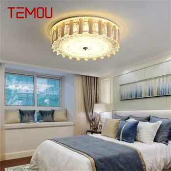 Потолочный светильник TEMOU Современные роскошные хрустальные светильники LED Home для украшения столовой