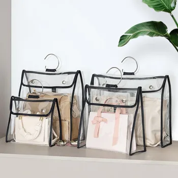 Прозрачная сумка из ПВХ, мешок для пыли, женские сумки, отделка гардероба, Влагостойкая подвесная сумка для хранения, принадлежности для спальни