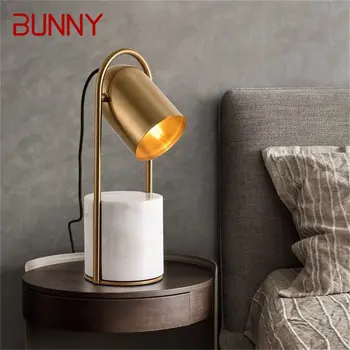 Простая настольная лампа BUNNY Nordic, современный мраморный светодиодный настольный светильник, декоративный для домашней спальни