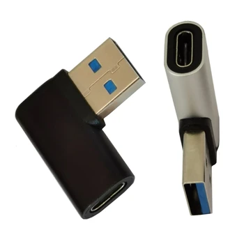 Разъем адаптера USB 3.0 от штекера к штекеру Type C Заголовок USB 3.0 90 градусов