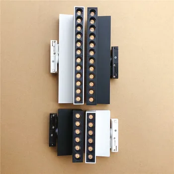 Регулируемый Складной Прожектор с регулируемой яркостью LED Rail Track Lamp Bar Light 12 Вт 24 Вт AC220V Современный Потолочный светильник для спальни
