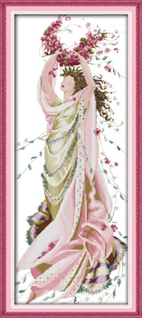 Розовая фея набор для вышивки крестом люди 18ct 14ct 11ct количество принтов холст стежки вышивка DIY рукоделие ручной работы