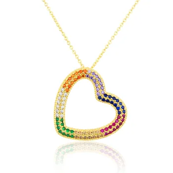 Романтические ожерелья с геометрическими подвесками в виде сердца из страз для женщин, женские любовные цепочки на ключицы, ювелирные изделия, подарки