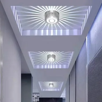 Светодиодный потолочный светильник для защиты глаз, потолочные прожекторы для спальни, ванной комнаты, гостиной, современная круглая лампа для коридора, осветительный прибор