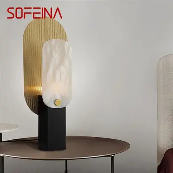 Современная настольная лампа SOFEINA Креативный дизайн настольного освещения для дома Гостиной спальни Светодиодный светильник