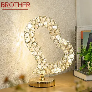 Современная настольная светодиодная лампа BROTHER Crystal Креативный дизайн Настольных светильников для дома Украшения свадебной комнаты Прикроватной тумбочки в спальне