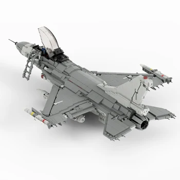 Современные Военные Технологии Строительные Блоки 1/32 масштаба F-16C Боевой Истребитель Falcon DIY Сборка Модели Коллекционный Набор Кирпичей Игрушка 1