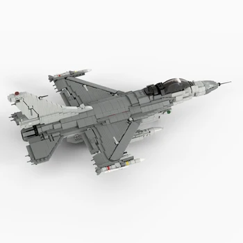 Современные Военные Технологии Строительные Блоки 1/32 масштаба F-16C Боевой Истребитель Falcon DIY Сборка Модели Коллекционный Набор Кирпичей Игрушка 4