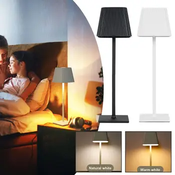 Современный минимализм Беспроводная Настольная лампа LED с регулируемой яркостью Настольная лампа USB Перезаряжаемый ночник с регулируемой яркостью