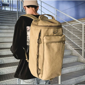 Спортивный брезентовый рюкзак для занятий спортом на открытом воздухе, школьный рюкзак для подготовки к школе, школьный рюкзак для путешествий, рюкзак для ноутбука