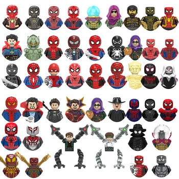 Строительные блоки Hasbro Marvel Legends Человек-паук, мини-фигурки Зеленого Гоблина, кирпичи, развивающие игрушки 