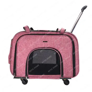 Сумка-тележка для домашних животных, переносная сумка для кошек, рюкзак для выгула кошек большой емкости, рюкзак для выгула маленьких собак, рюкзак для кошек
