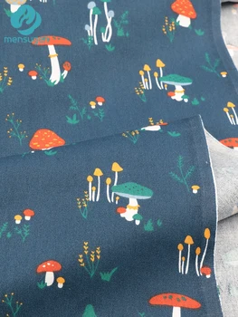 Хлопчатобумажная ткань для шитья лесных грибов 50 см x 160 см, для пошива детского платья, пижамного одеяла, постельных принадлежностей, ткань ручной работы 4
