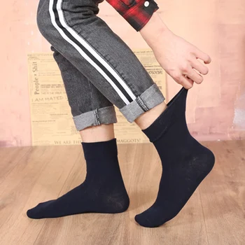 Хлопчатобумажные носки свободного кроя для мужчин, один размер H9