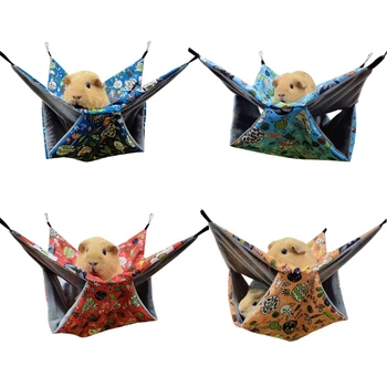Хомячки Подвесной Гамак Теплая Кровать Домик Летние Убежища для Мелких Животных Хорек Ежи Играют Во Сне Лазают