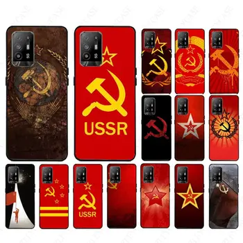 Чехол для телефона с флагом СССР в стиле Гранж для OPPO A12 A15 A15S A74 A94 5G A3S A5S A9 2020 A52 A53S A72 5G A73 A91 Чехлы coque