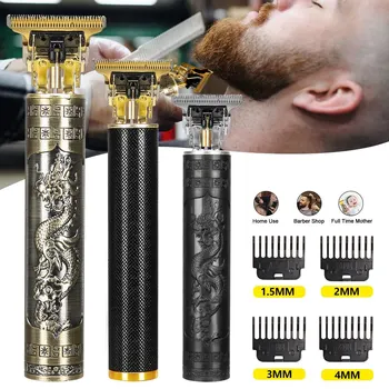 Электрическая машинка для стрижки волос T9 USB для мужчин, машинка для стрижки волос, перезаряжаемая мужская бритва, триммер, парикмахерская Техническая машинка для стрижки бороды